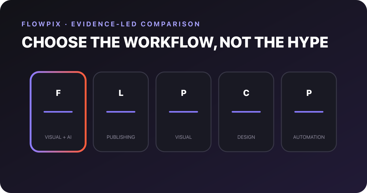 Evidence-led comparison framework for five AI Instagram planning tools